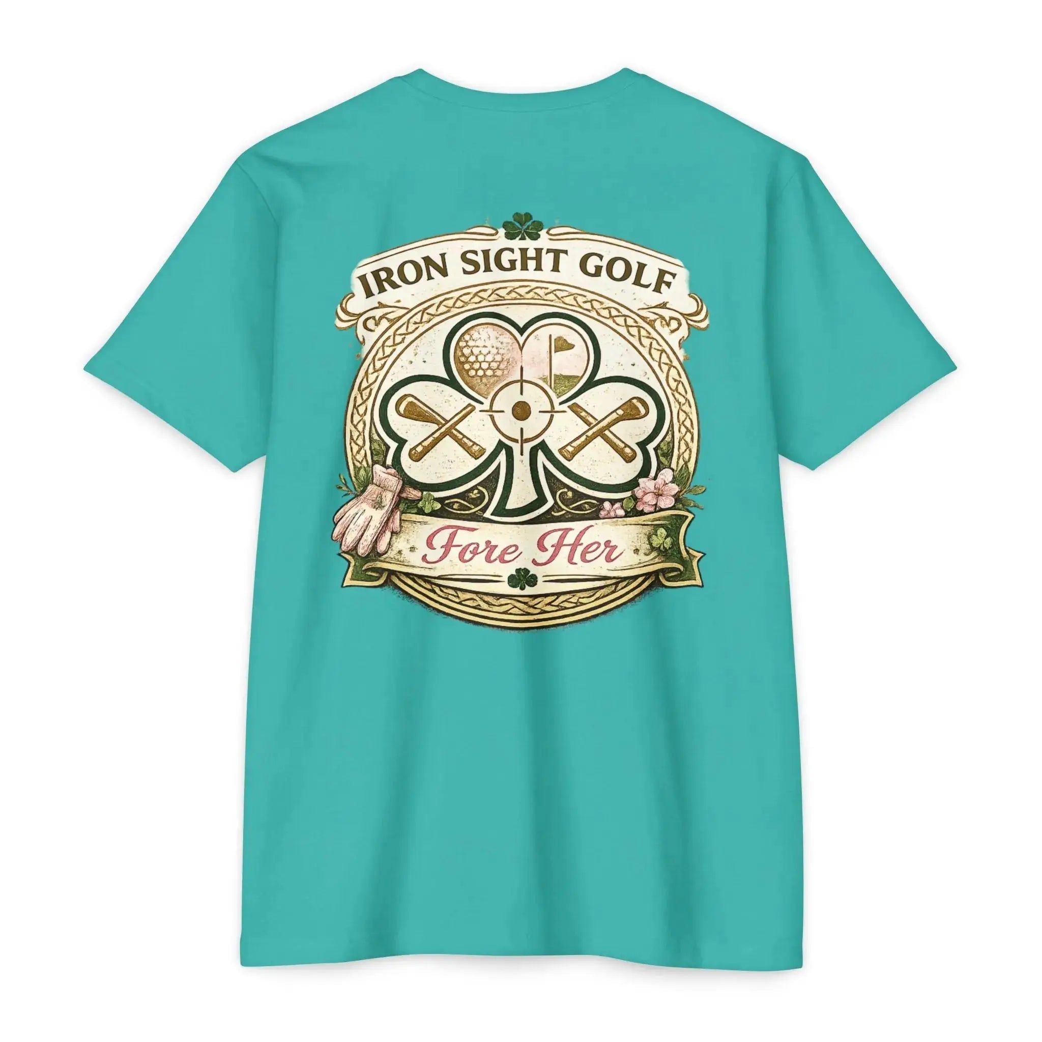 Fore Her Luck Golf Tee - Iron Sight 60/40 Next Level T-Shirt