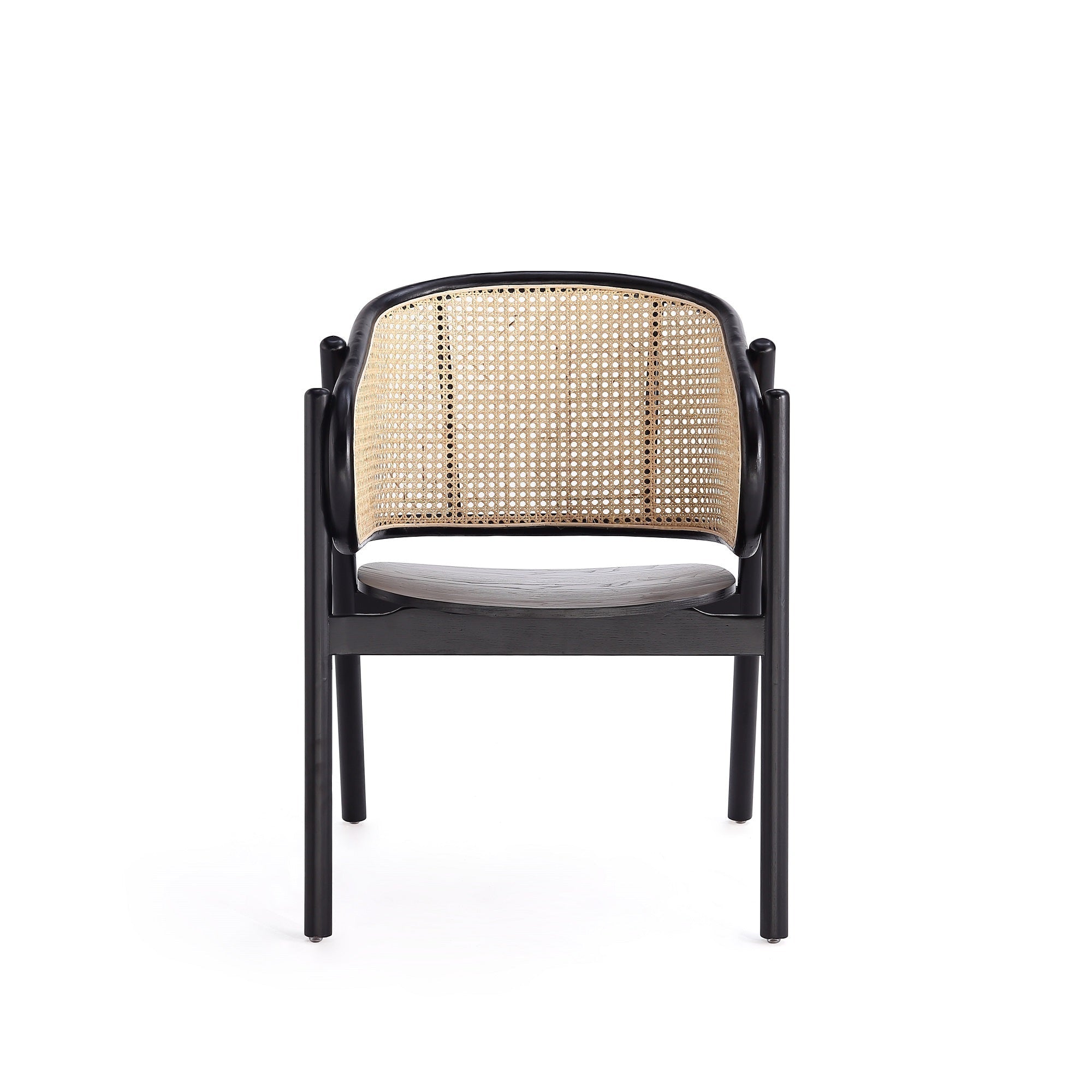 Accent Armchair in Black and Natural