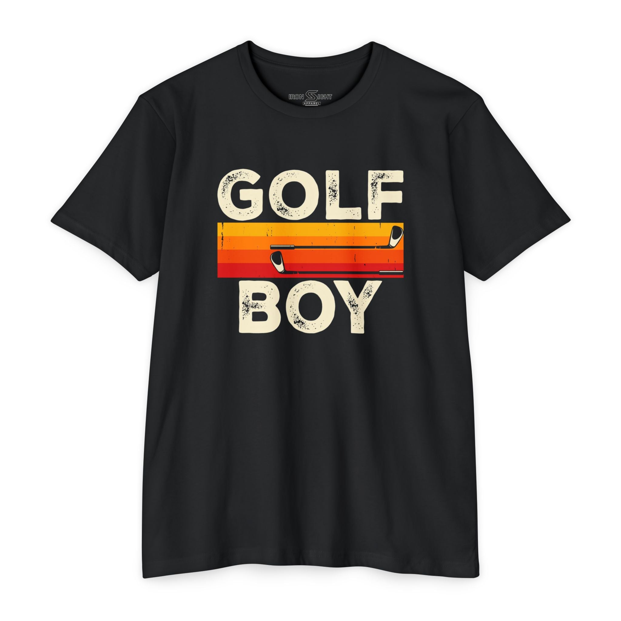 Golf Boy T-Shirt — Retro Striped Vintage Golf Graphic Tee