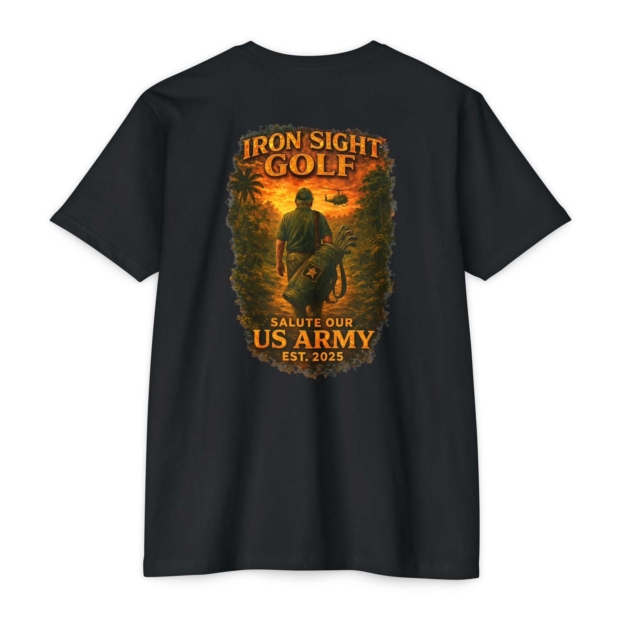 U.S. Army 'Salute Our Veterans' Golfing is a Battle Graphic T-Shirt