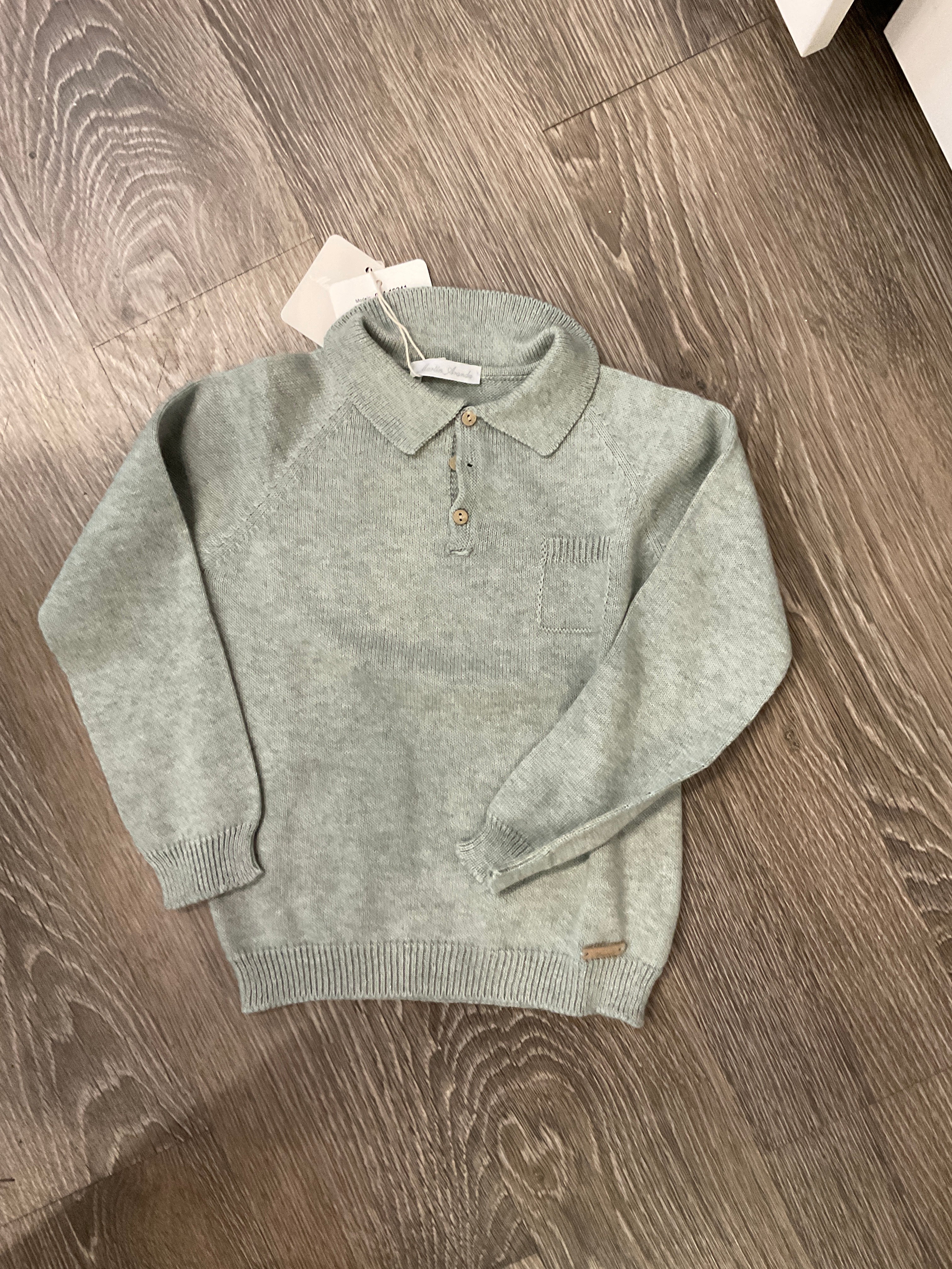 Martin Aranda Grey Collard Sweater 044-10241
