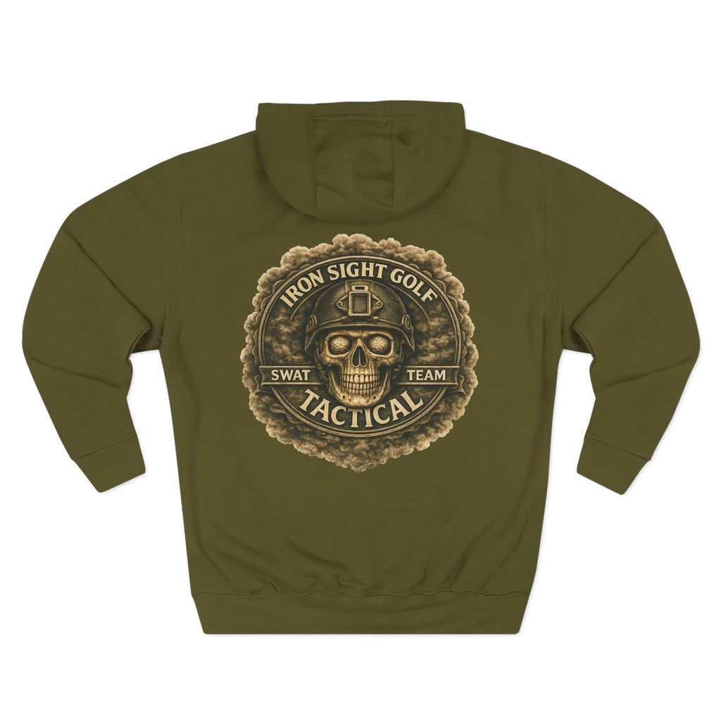 SWAT Golf Tactical Hoodie — Iron Sight Three-Panel Fleece Hoodie