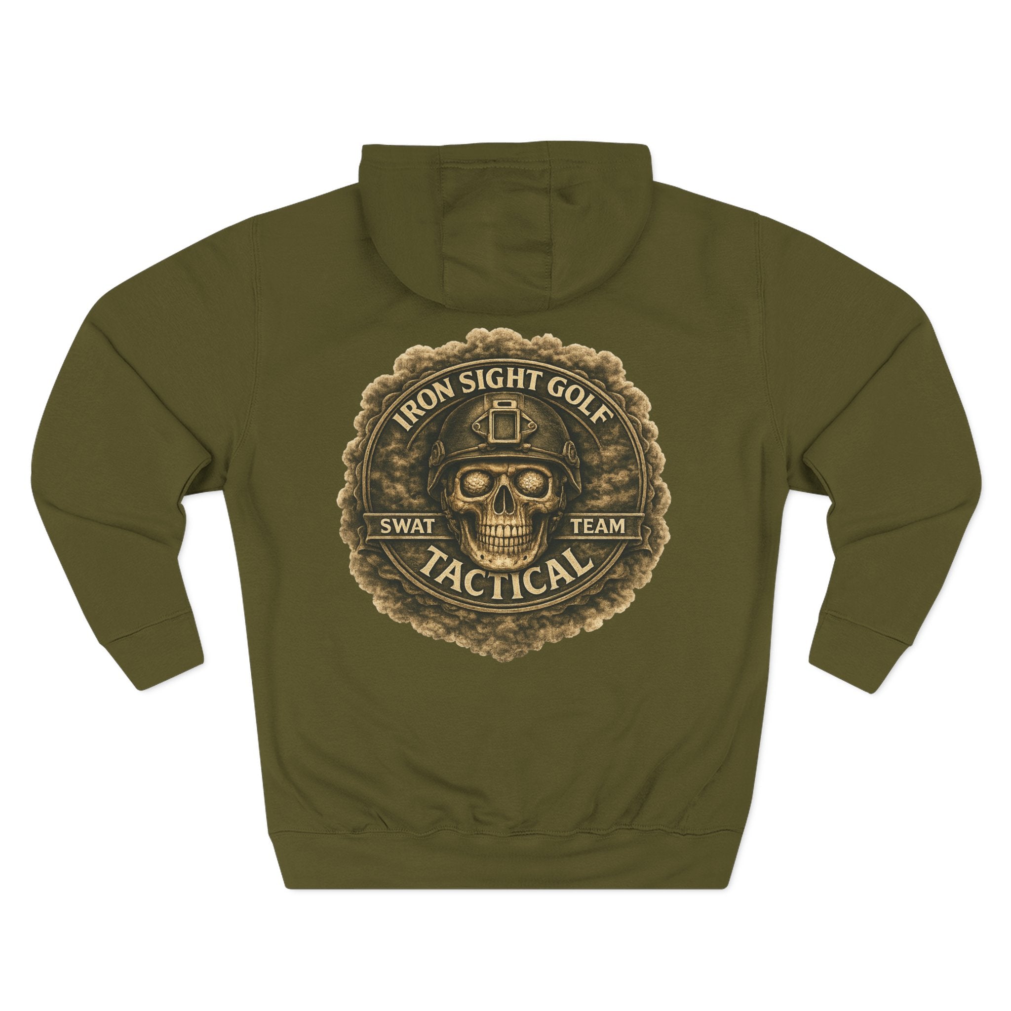 SWAT Golf Tactical Hoodie — Iron Sight Three-Panel Fleece Hoodie