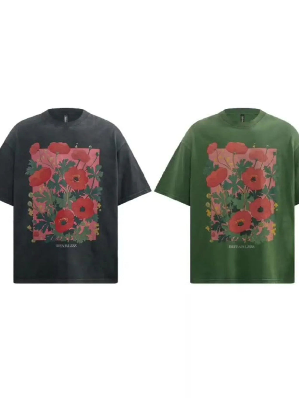 Flower Graphic Oversized T-Shirt