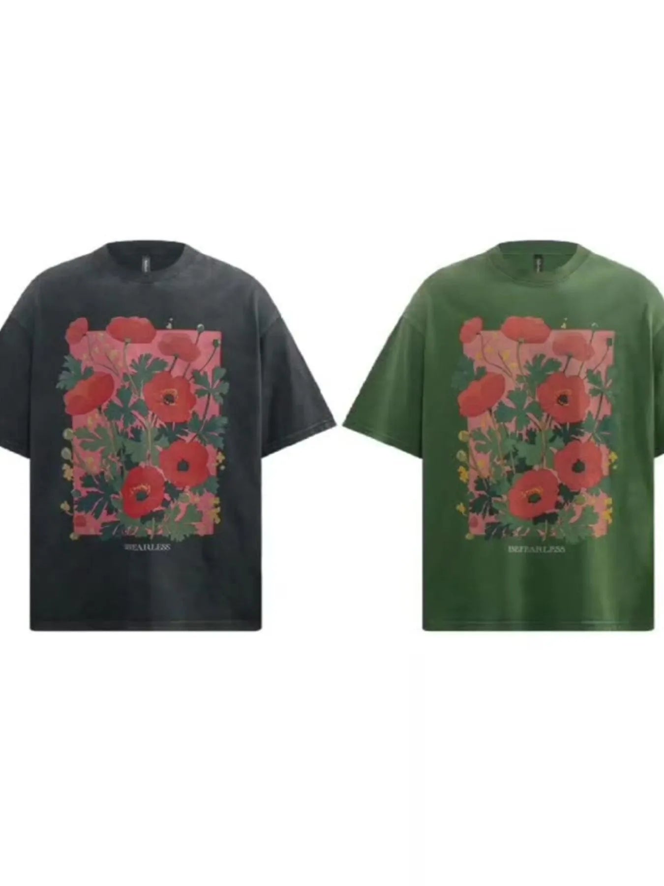 Flower Graphic Oversized T-Shirt