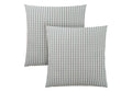 Pillows, Set Of 2, 18 X 18 Square, Insert Included, Decorative Throw, Accent, Sofa, Couch, Bedroom, Blue And Grey Hypoallergenic Polyester, Modern