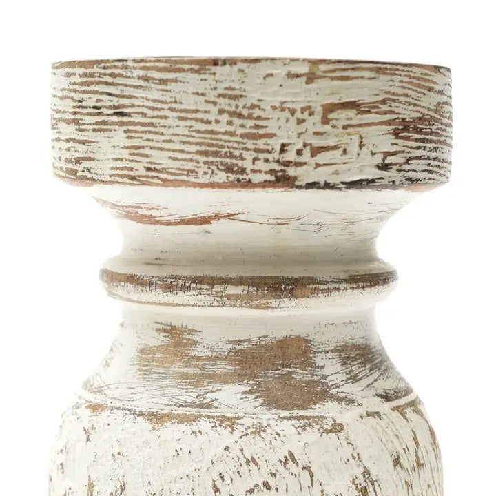 Decorative Wooden Centerpiece Candle Holder – Elegant Candle Stand for a Timeless Touch-3.5X3.5X6'
