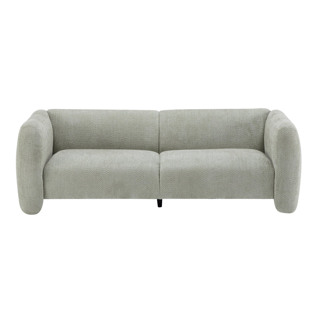 Tonson 83' 3-Seater Sofa,Wave Design, Living Rooms,Bedrooms,Apartment Office,Light Green