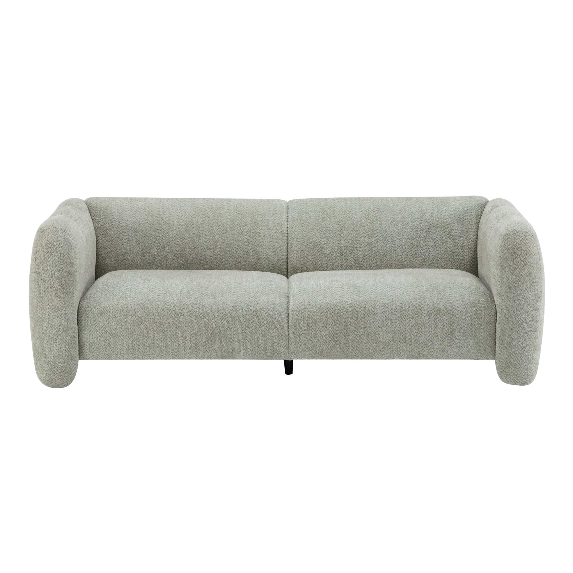 Tonson 83' 3-Seater Sofa,Wave Design, Living Rooms,Bedrooms,Apartment Office,Light Green