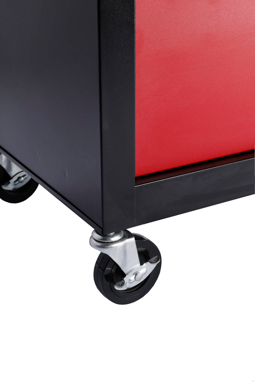 Four drawer rolling toolbox, tool cart with 4 wheels and drawers, large capacity detachable mobile tool storage cabinet for workshops, garages, maintenance rooms, and mechanics