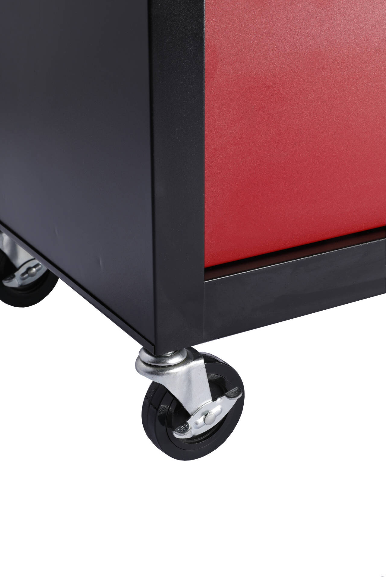 Four drawer rolling toolbox, tool cart with 4 wheels and drawers, large capacity detachable mobile tool storage cabinet for workshops, garages, maintenance rooms, and mechanics