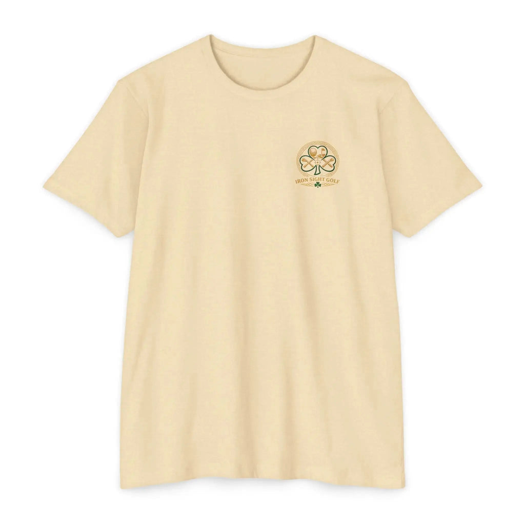 Fairway Luck Golf T-Shirt — Iron Sight Golf Shamrock Design 60/40 Next Level