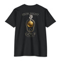 Iron Sight Golf T‑Shirt — Vintage Golf Ball & Iron Sight Logo