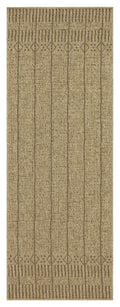 Earth GC_NTL1009 Jute/Mocha 2 ft. 7 in. x 7 ft. 3 in. Indoor/Outdoor Area Rug