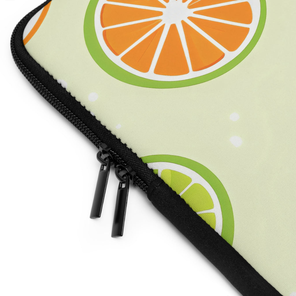 Orange Lime Citrus Laptop Sleeve | Summer Fruit Tech Cover