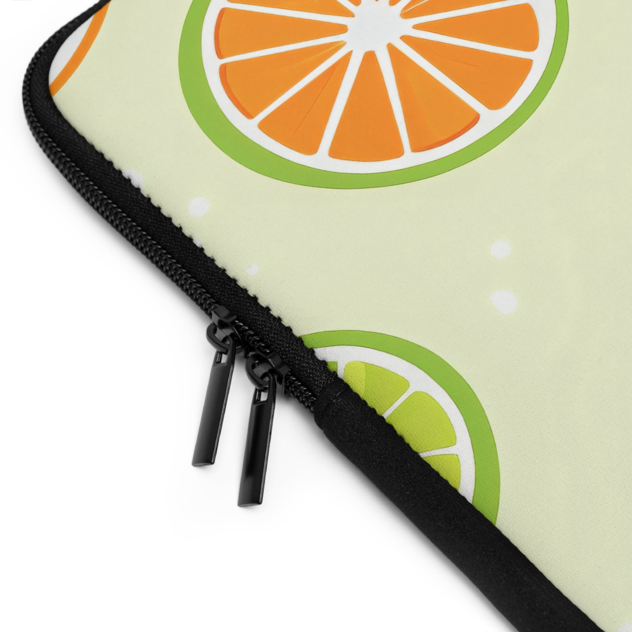 Orange Lime Citrus Laptop Sleeve | Summer Fruit Tech Cover