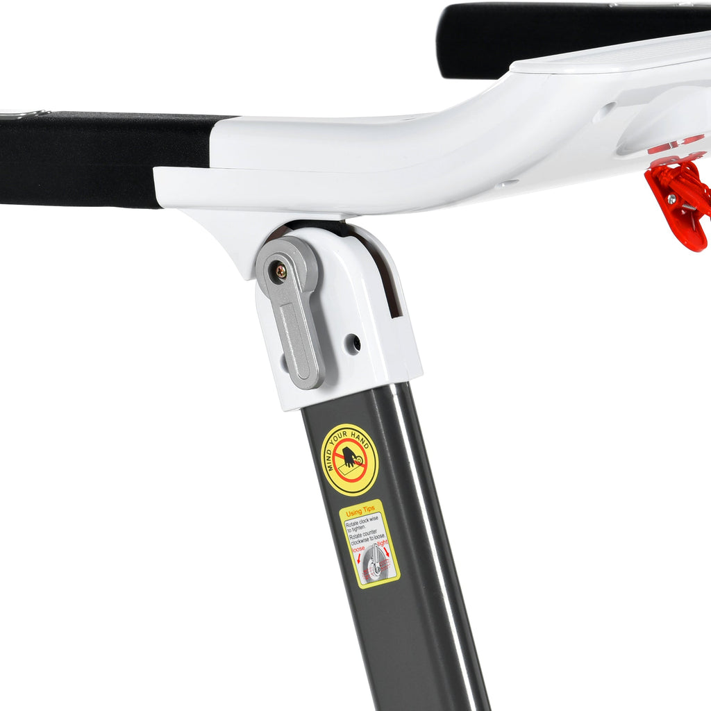 FITIME Portable Compact Treadmill with Electric Motorized 3.5HP, Bluetooth Speaker, White Metal, Medium Size