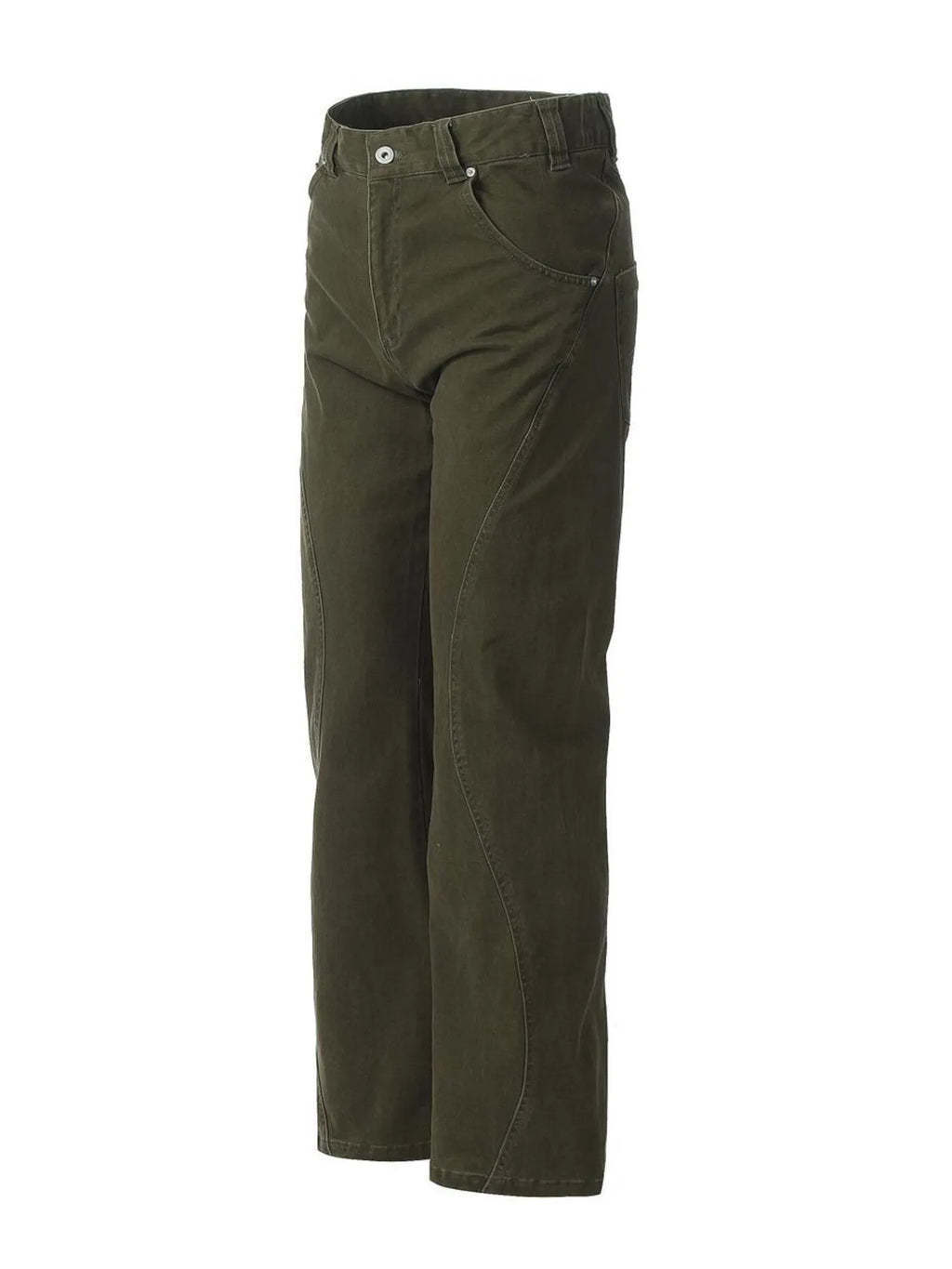 Washed High Waist Flare Pants