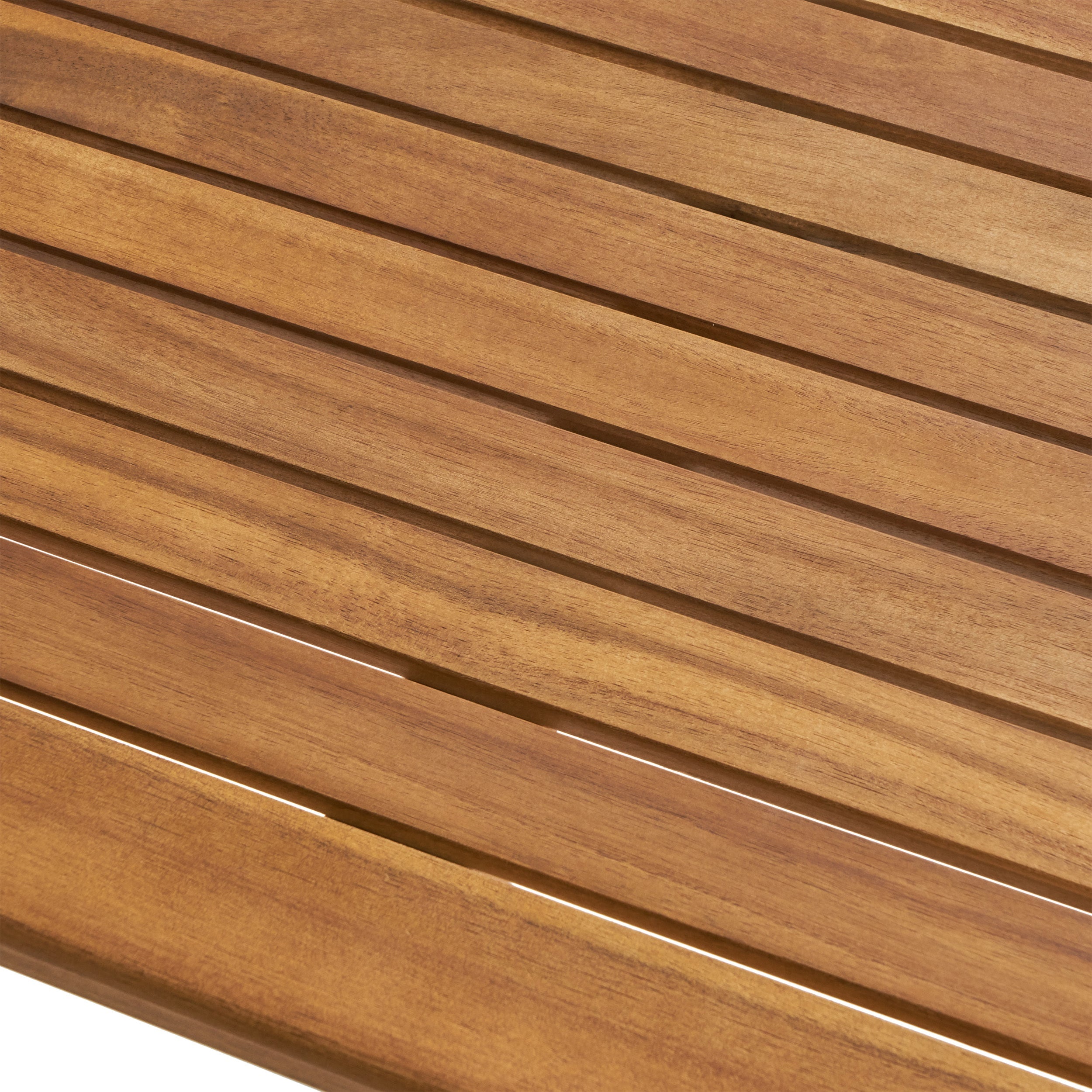 Outdoor Minimalist Acacia Wood Rectangle Bar Table - Teak Finish, Durable Hardwood, 44 x 25 x 40 inches