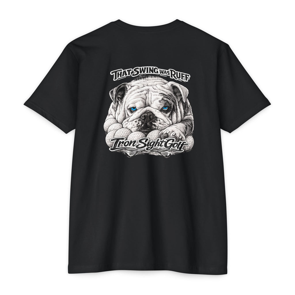 Bulldog Golf T-Shirt — "That Swing Was Ruff" -Iron Sight Golf