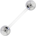 Steel Ball Bioplast Barbell Tongue Ring