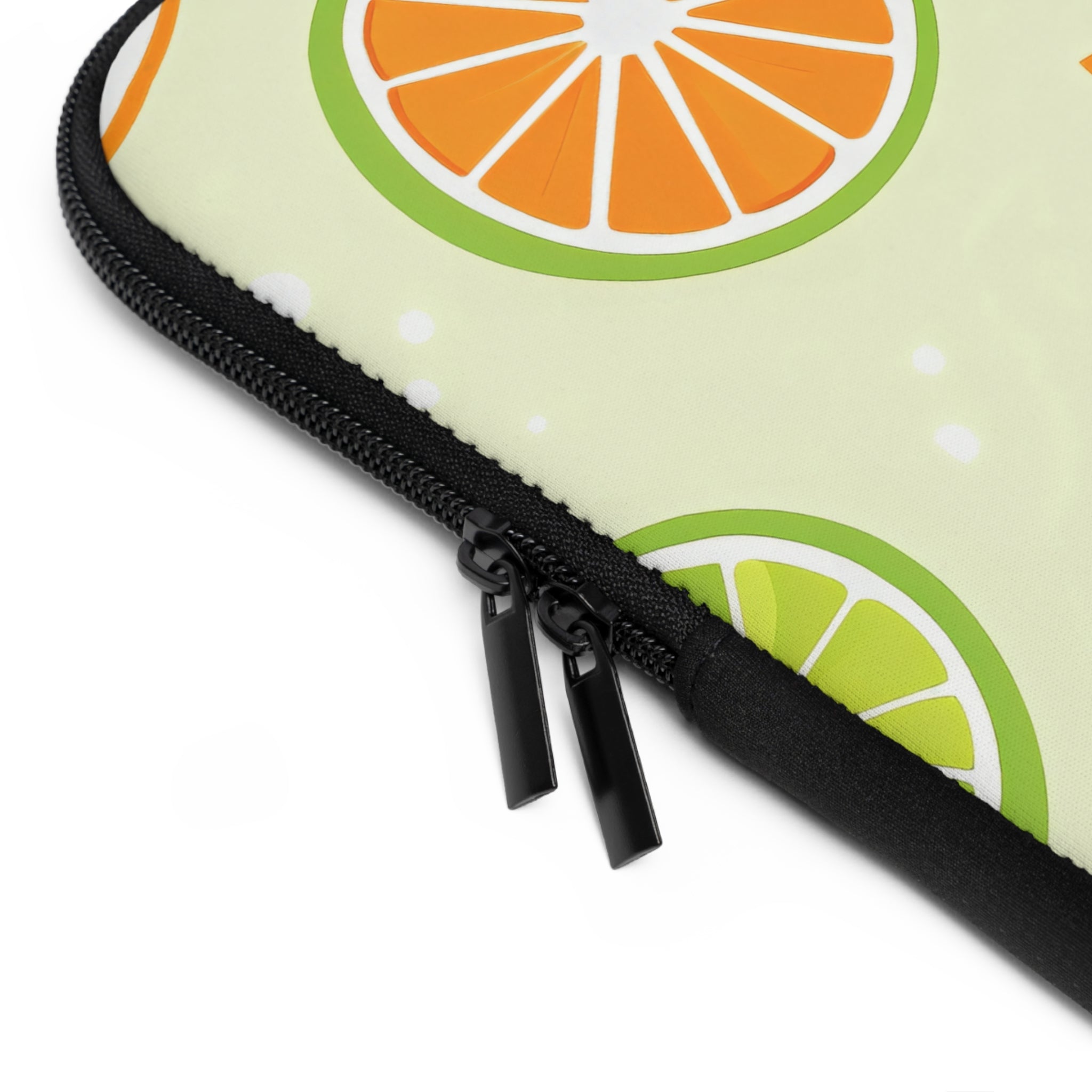 Orange Lime Citrus Laptop Sleeve | Summer Fruit Tech Cover