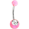 Crystalline Gem Pinksicle Belly Ring