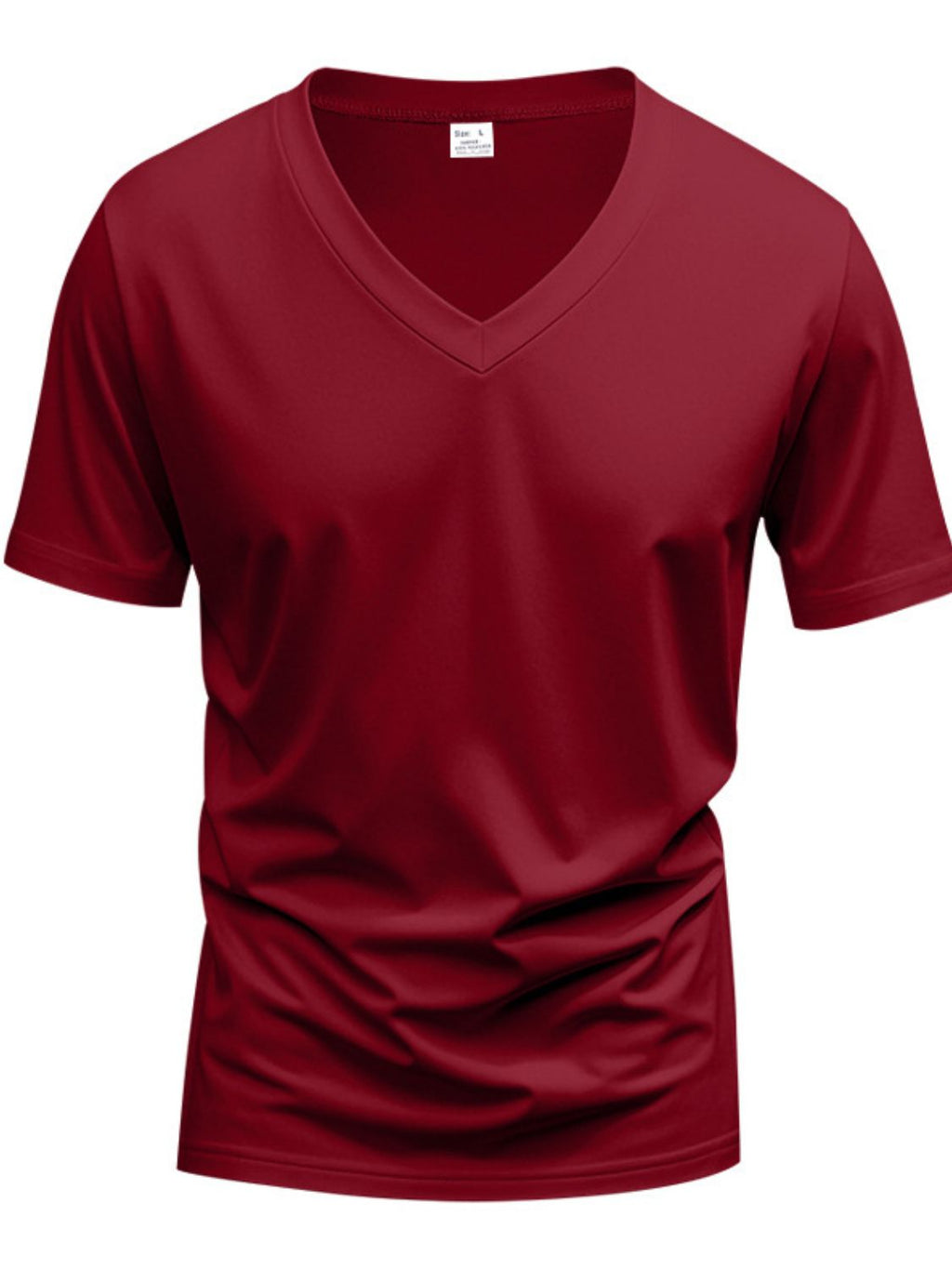 V-Neck Short Sleeve T-Shirt Plus Size