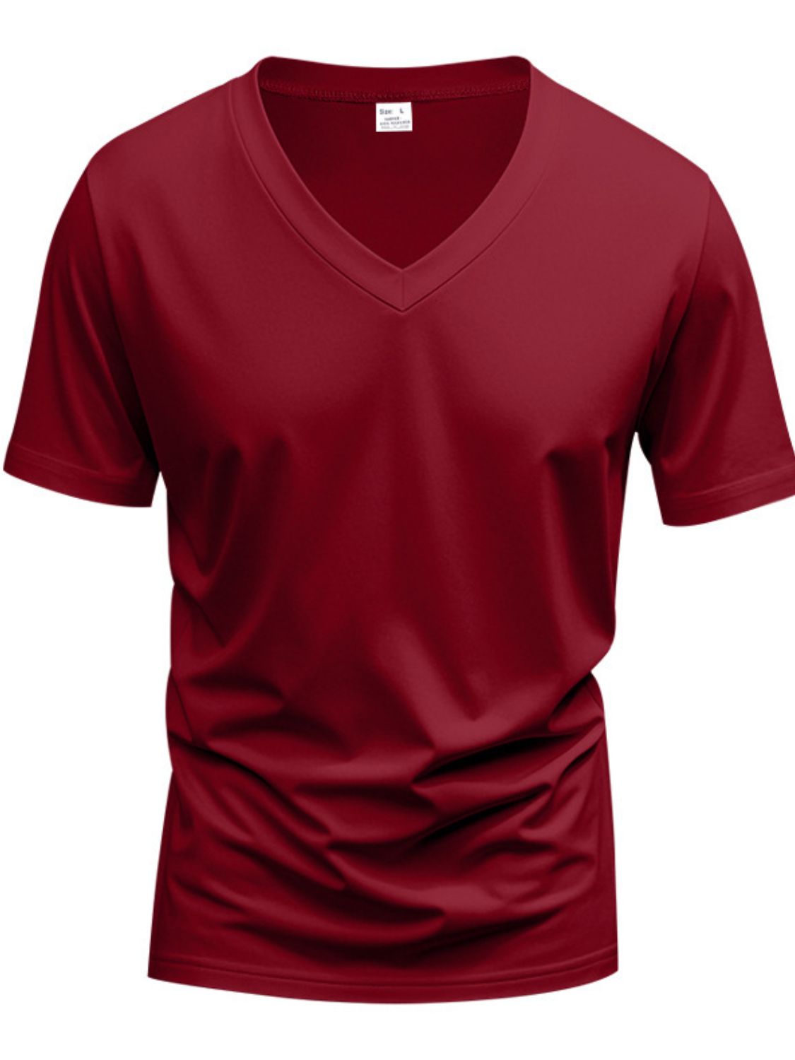V-Neck Short Sleeve T-Shirt Plus Size
