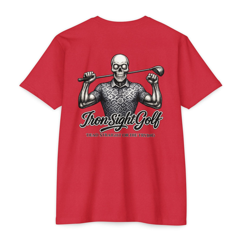 Dead Straight or Die Trying Skull T-Shirt — Iron Sight Graphic