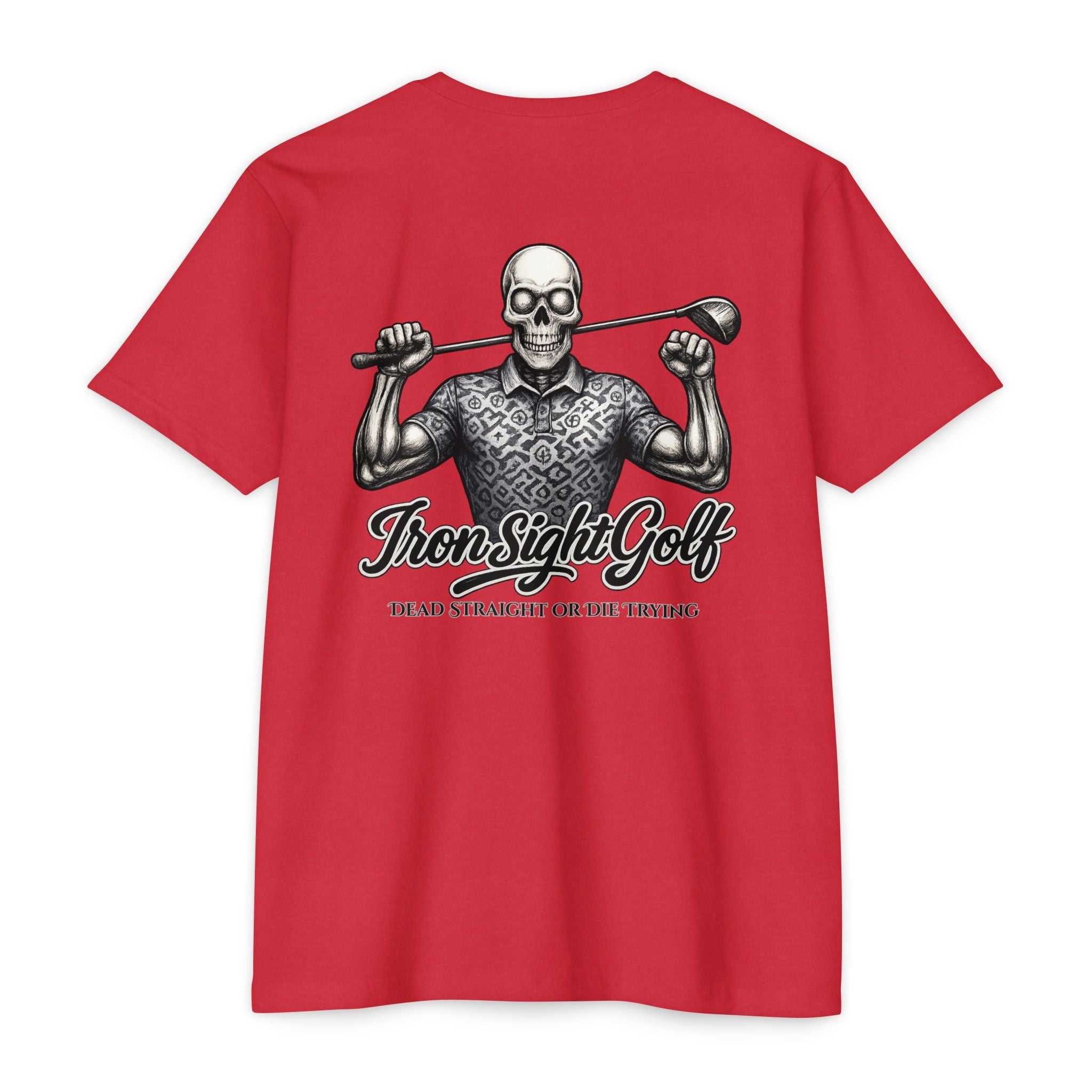 Dead Straight or Die Trying Skull T-Shirt — Iron Sight Graphic