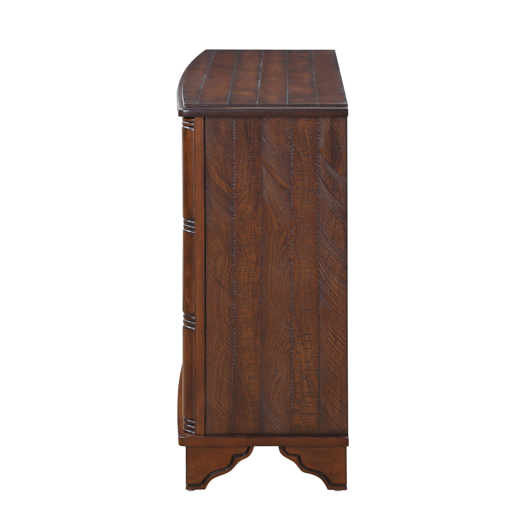 40"  Console Table with Storage Shelf, Retro Entryway Table with Adjustable Storage Shelf, Sofa Couch Table for Hallway, Entry Way, Living Room, Foyer, Light Espresso