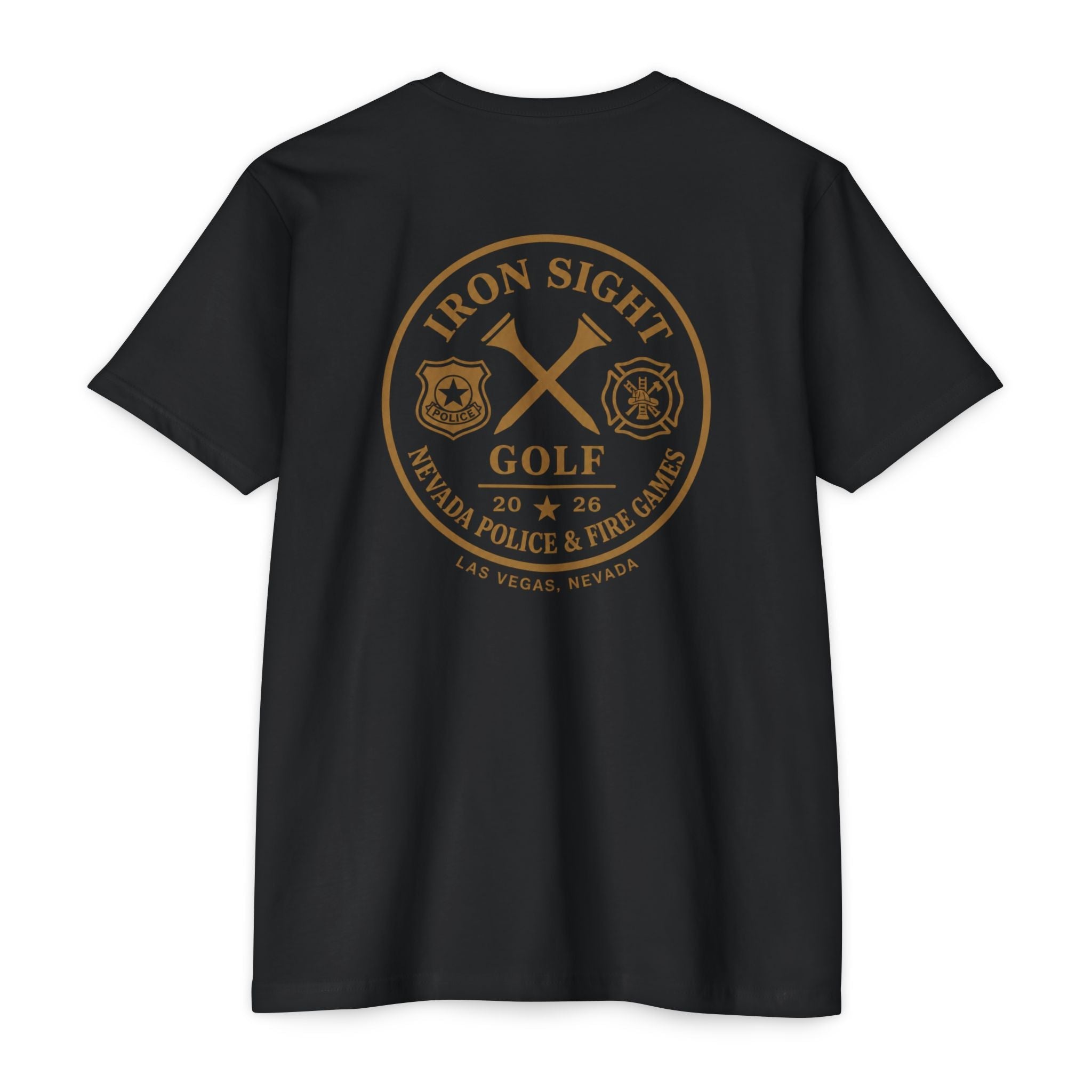 Nevada Police & Fire Golf Games 2026 Tee — Iron Sight Golf
