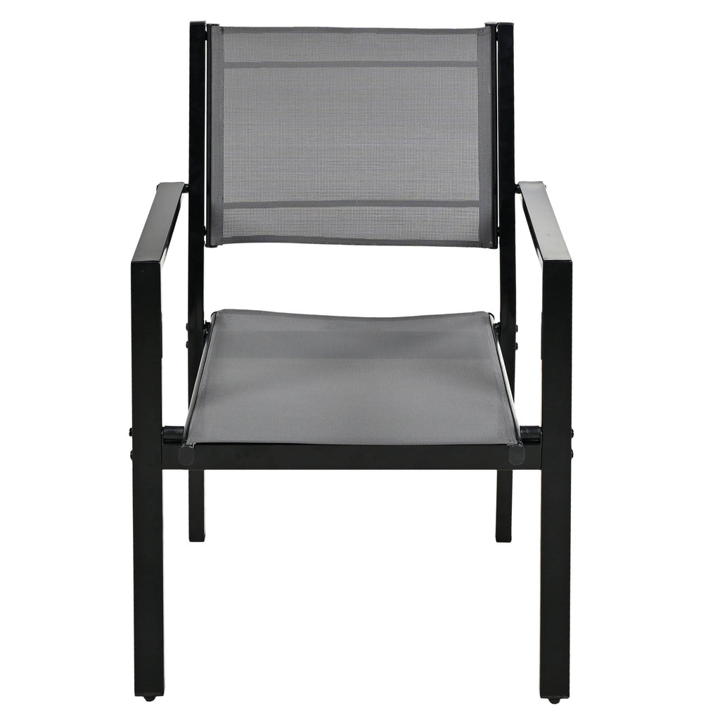 U-Style High-quality Steel Outdoor Table and Chair Set, Suitable for Patio, Balcony, Backyard.