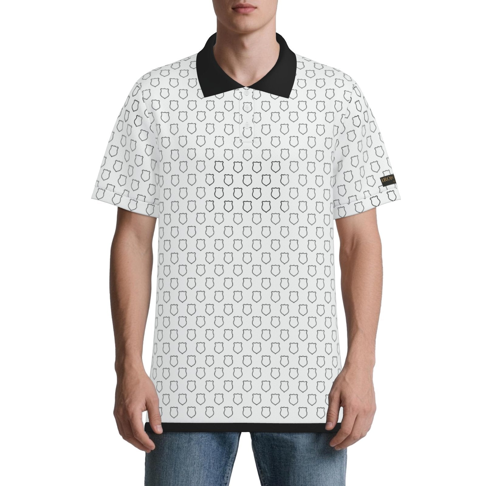 Back the Badge Performance Golf Polo - White