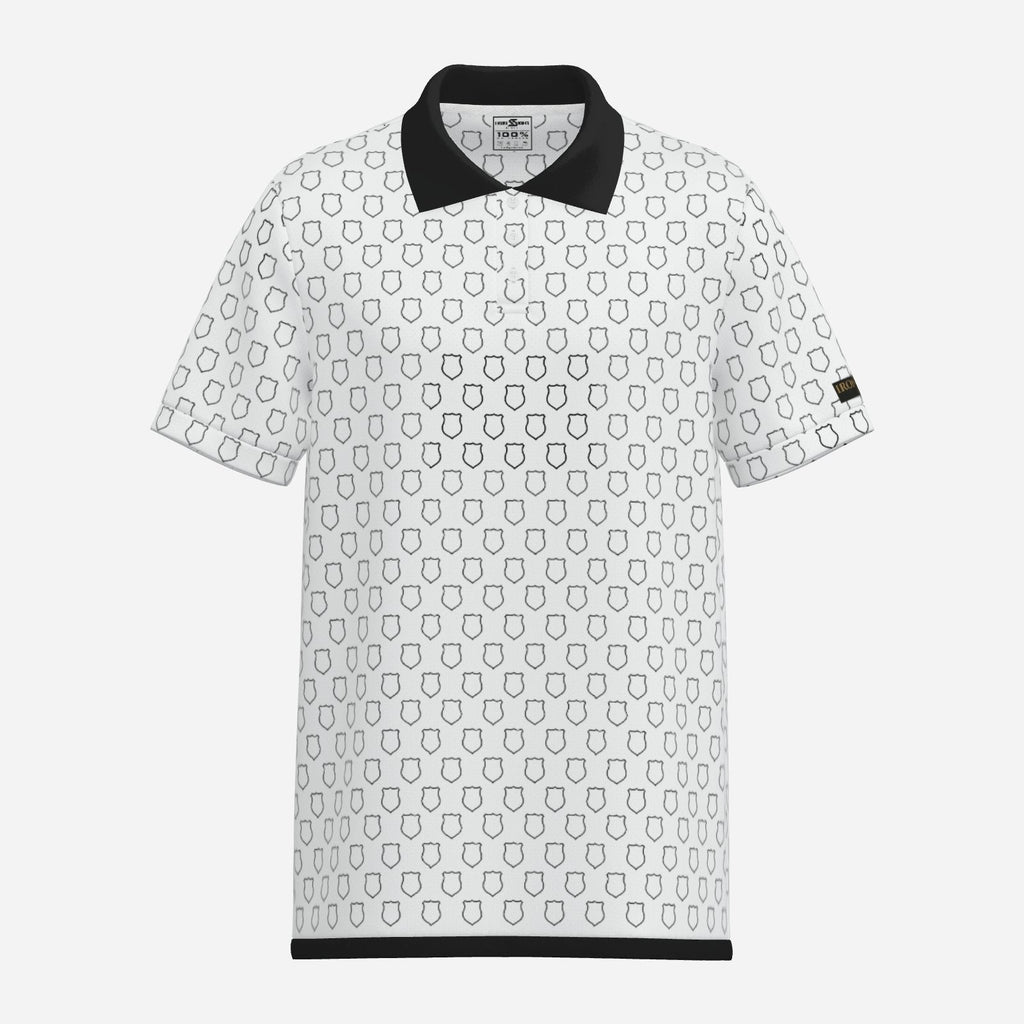 Back the Badge Performance Golf Polo - White