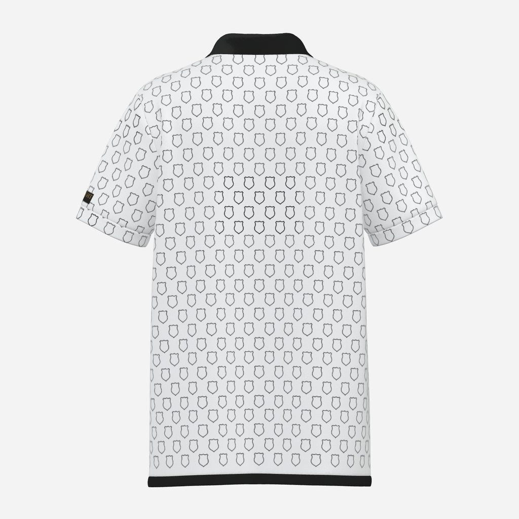 Back the Badge Performance Golf Polo - White