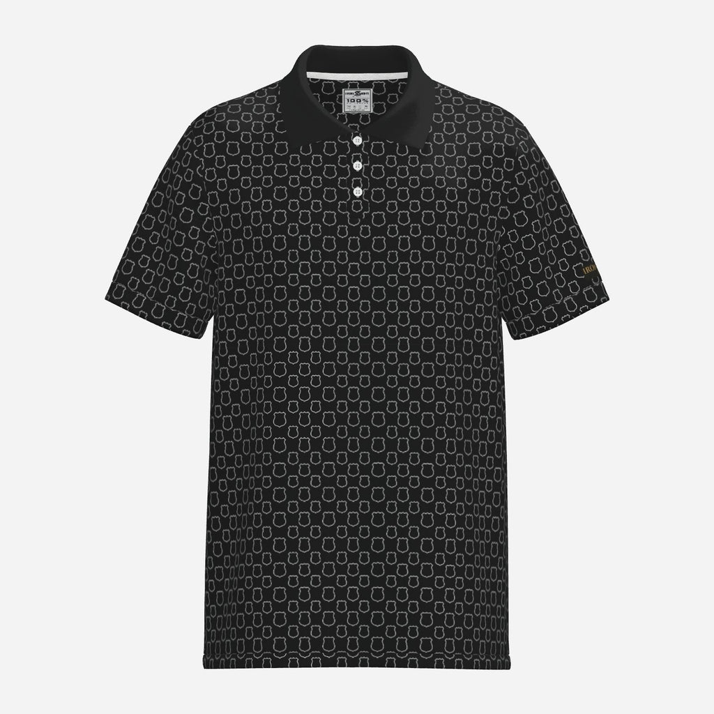 Back the Badge Performance Golf Polo - Black