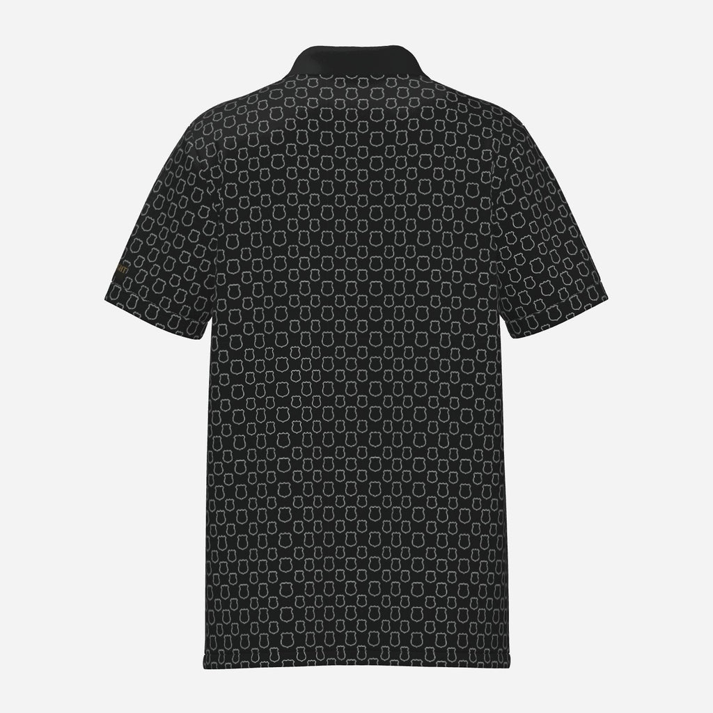 Back the Badge Performance Golf Polo - Black