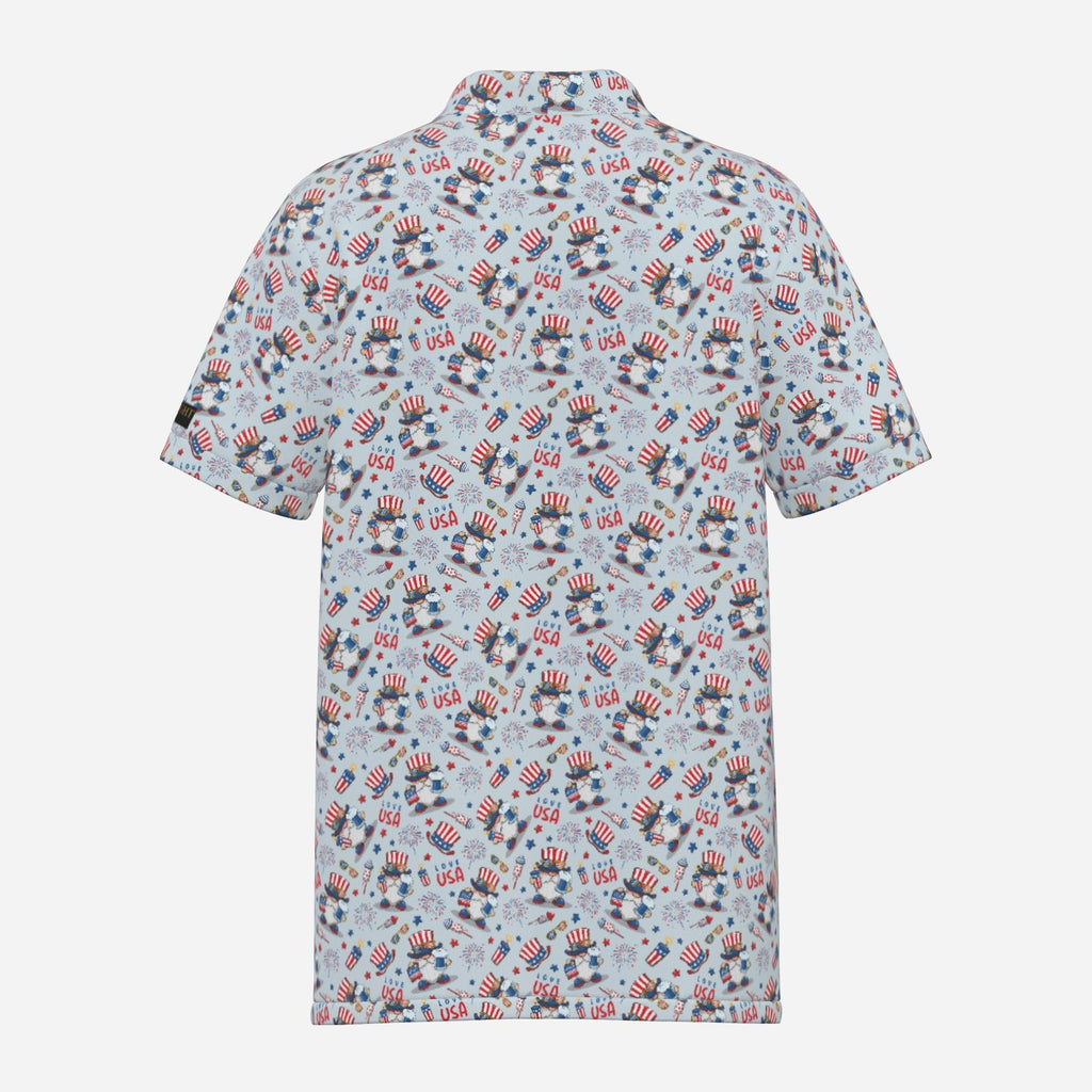 Uncle Sam 4th of July Performance Golf Polo