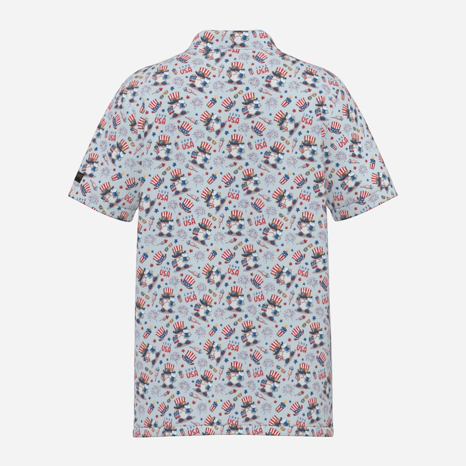 Uncle Sam 4th of July Performance Golf Polo