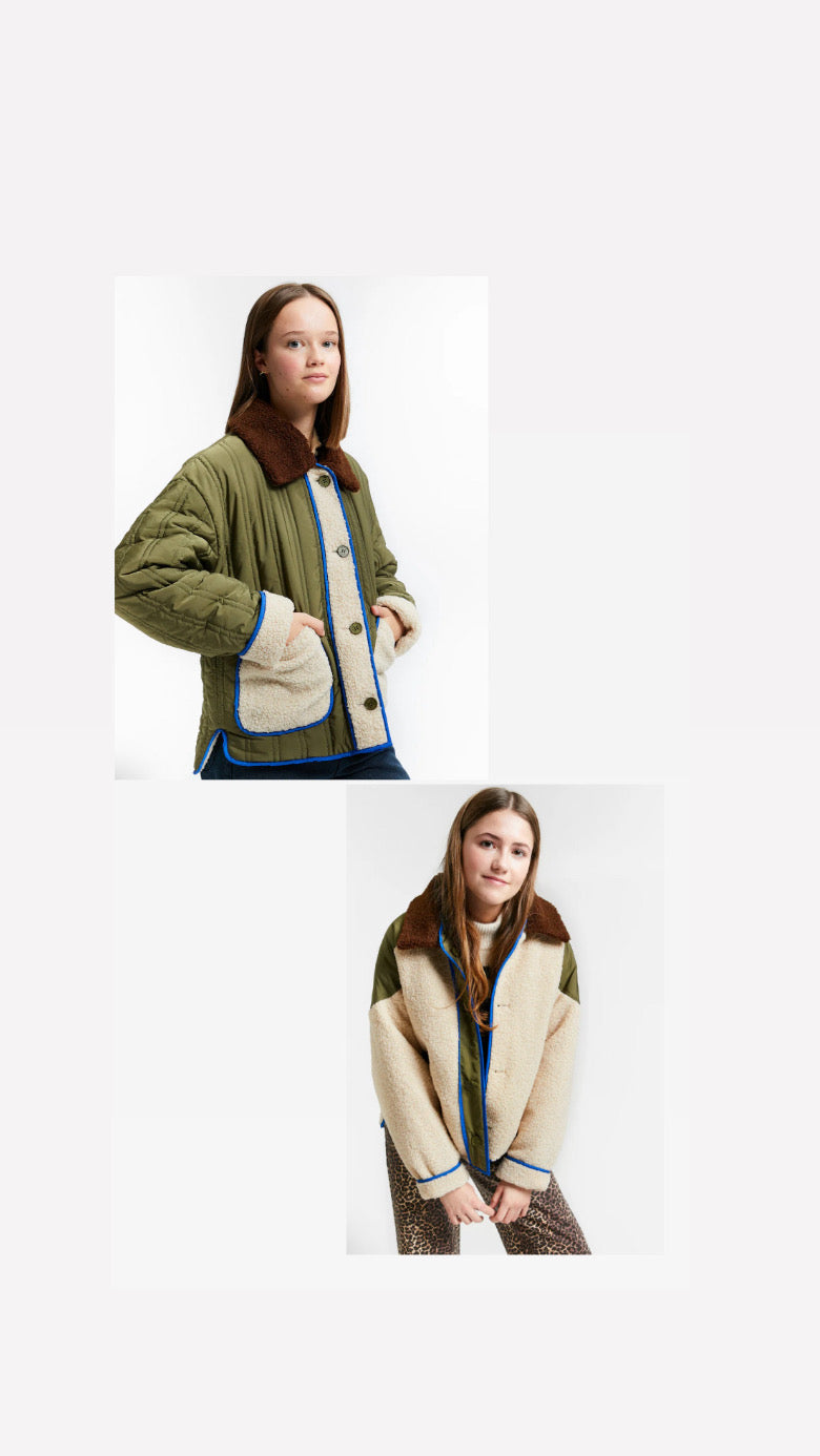 Indee - Reversible Jacket Twins, Kaki