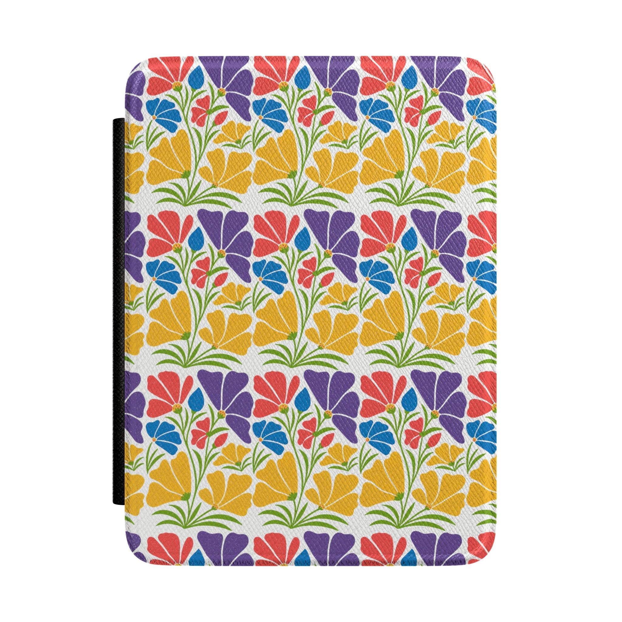 Colorful Retro Floral Kindle Paperwhite Case | Bright Garden E-Reader Cover