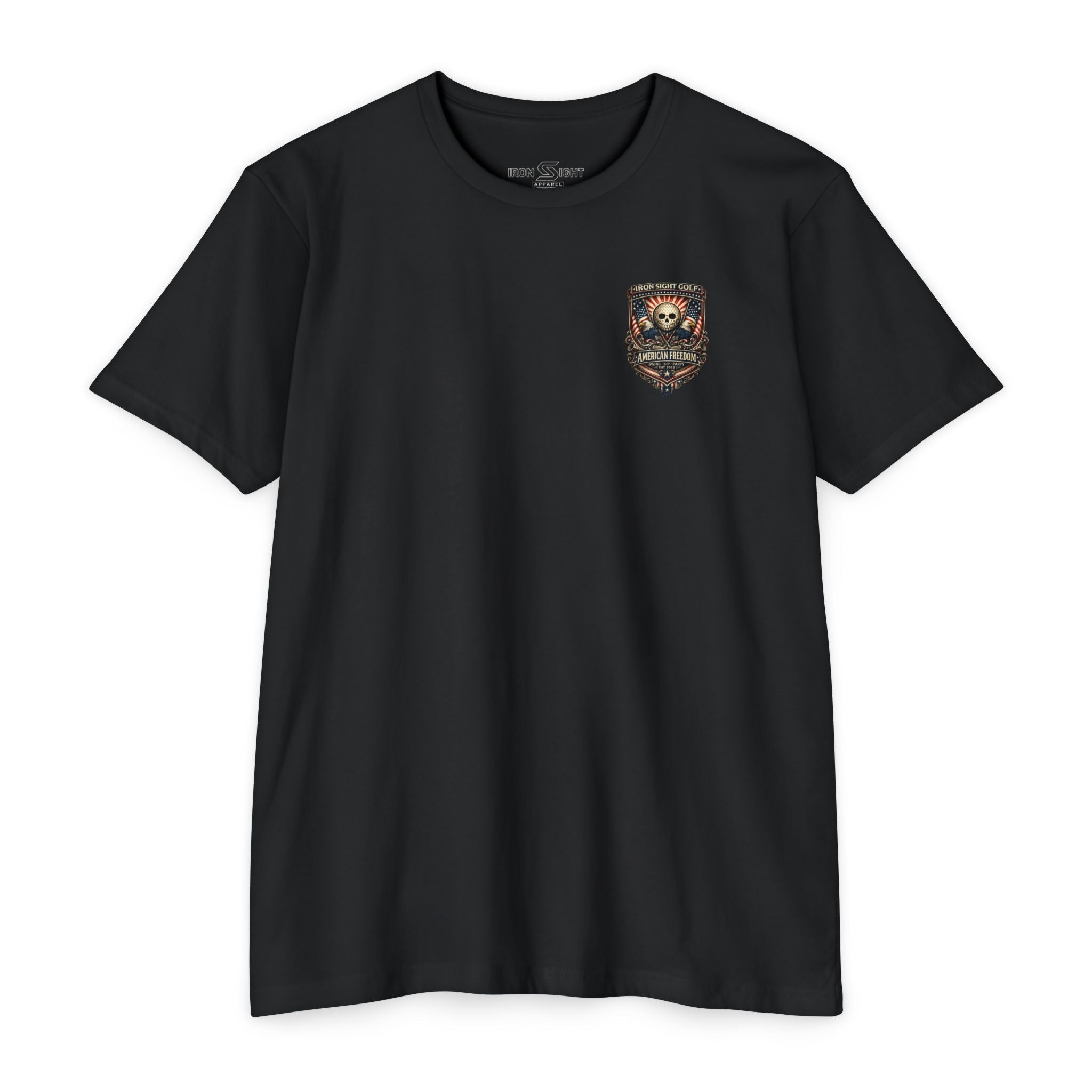 4th of July American Freedom Golf T-Shirt — Iron Sight Aztec Design