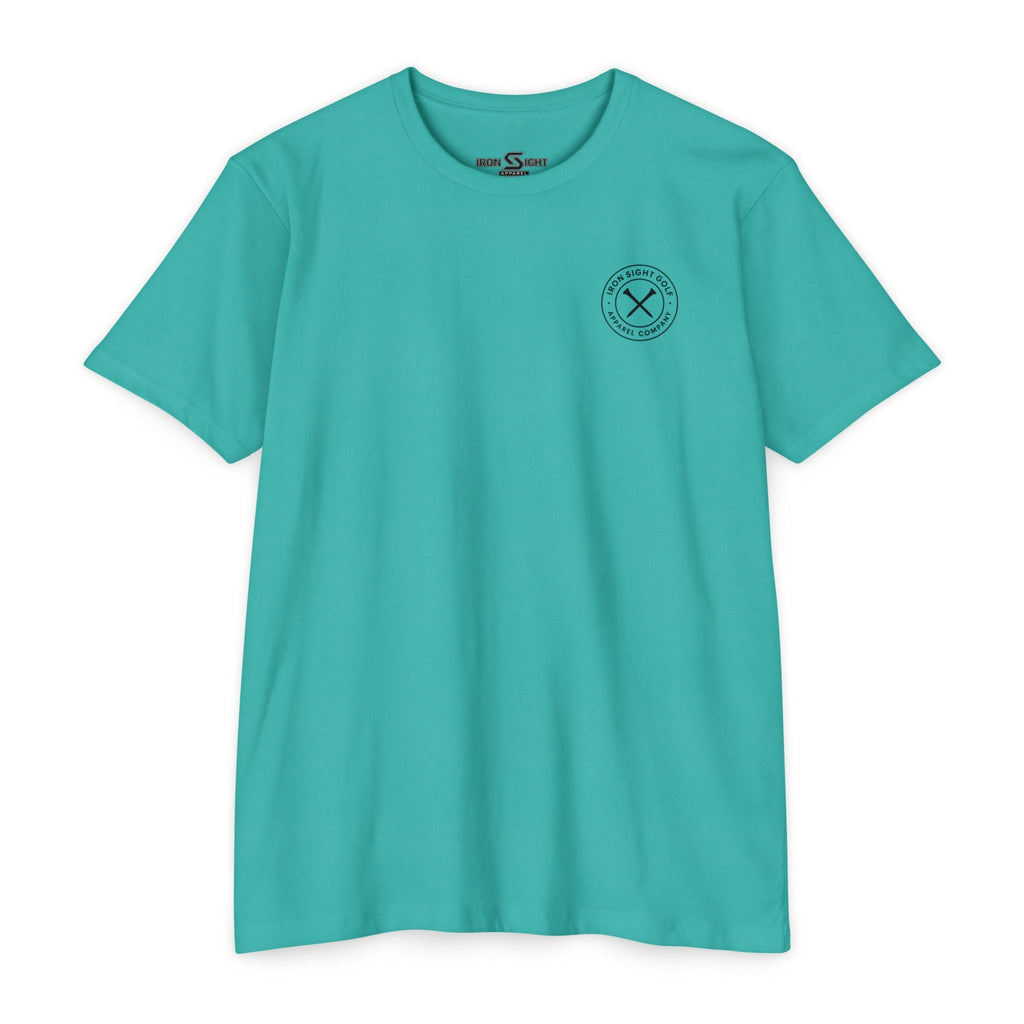 Skeleton Golf Couples T-Shirt — “You’re the Birdie to My Bogey” Sunset Fairway Design