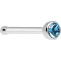 Indicolite Nose Bone Created with Crystals