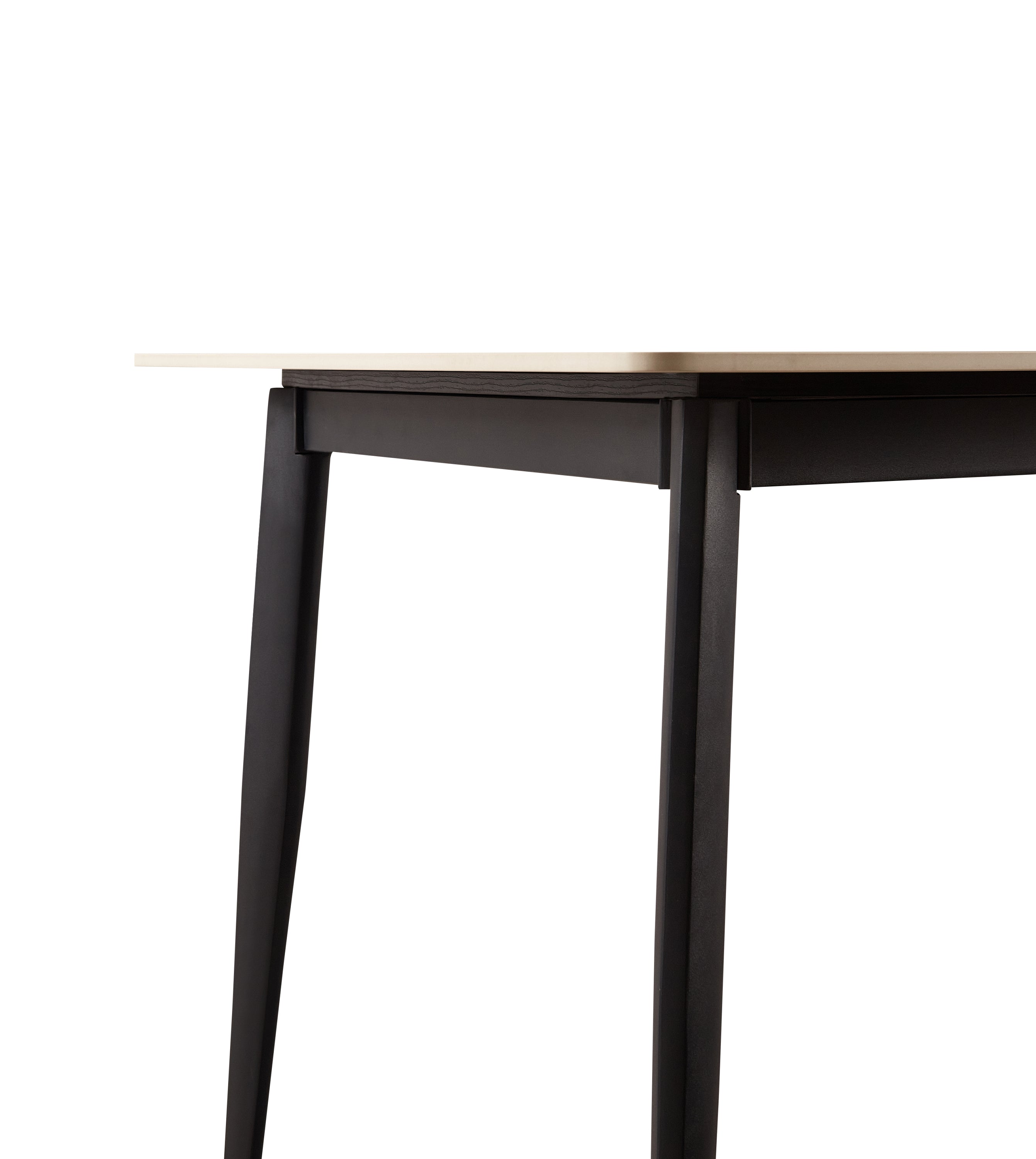 Mid Century Modern Dining Table 55 Inch Round White Sintered Stone Top Heavy Duty Metal Legs Waterproof Surface for Kitchen Dining Room or Office Furniture
