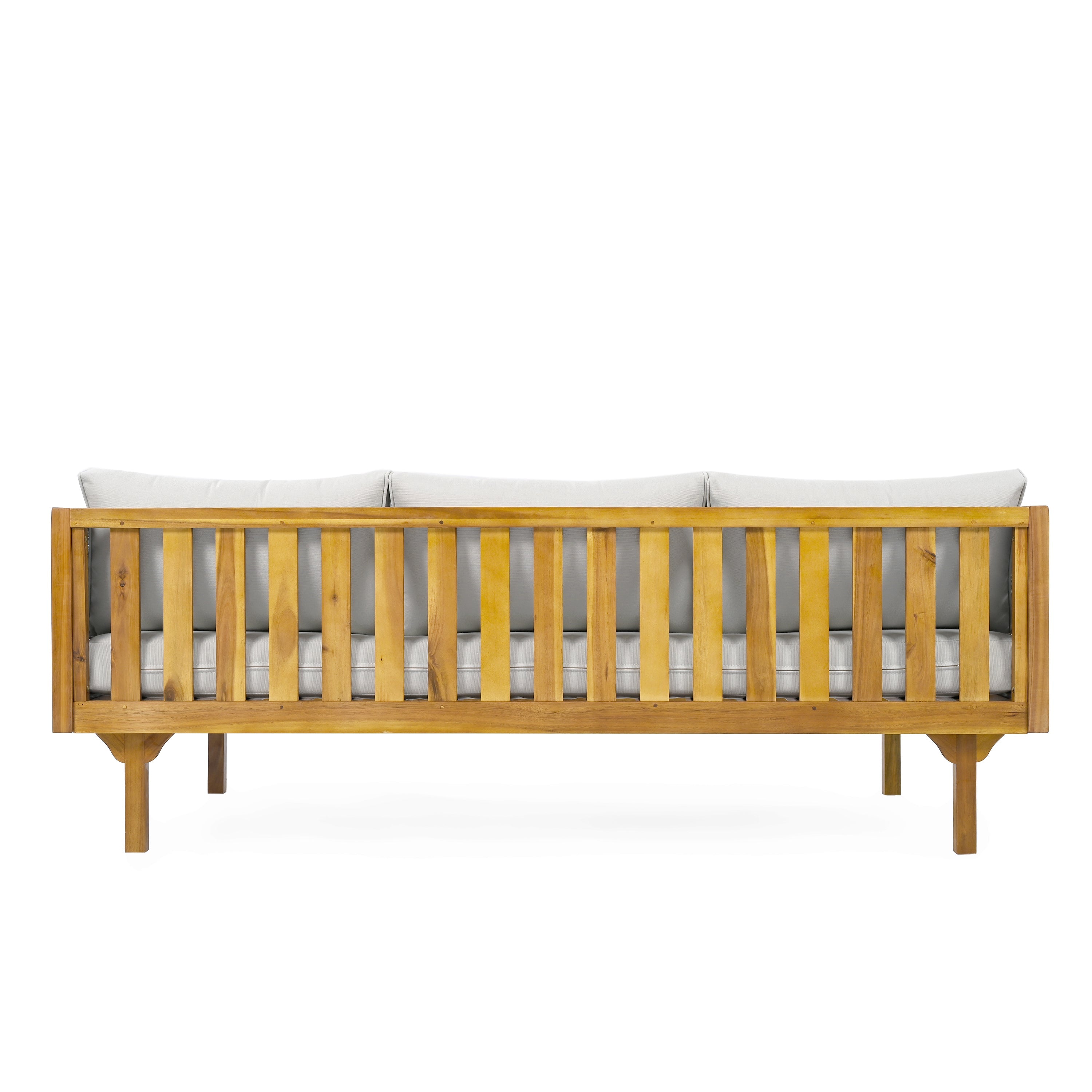 PATIO FURNITRE SETS : CLAREMONT 3 SEATER DAYBED + ACACIA WOOD TABLE