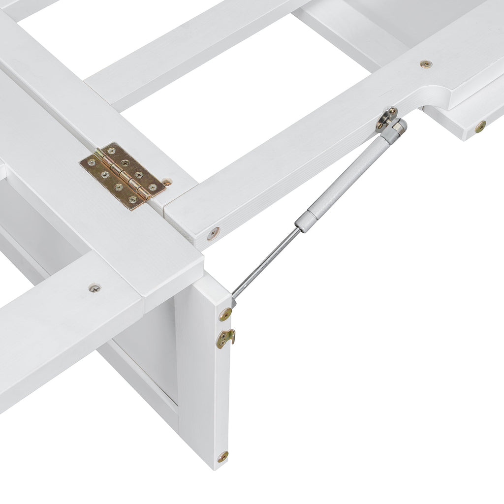 Queen Size Murphy Bed, White