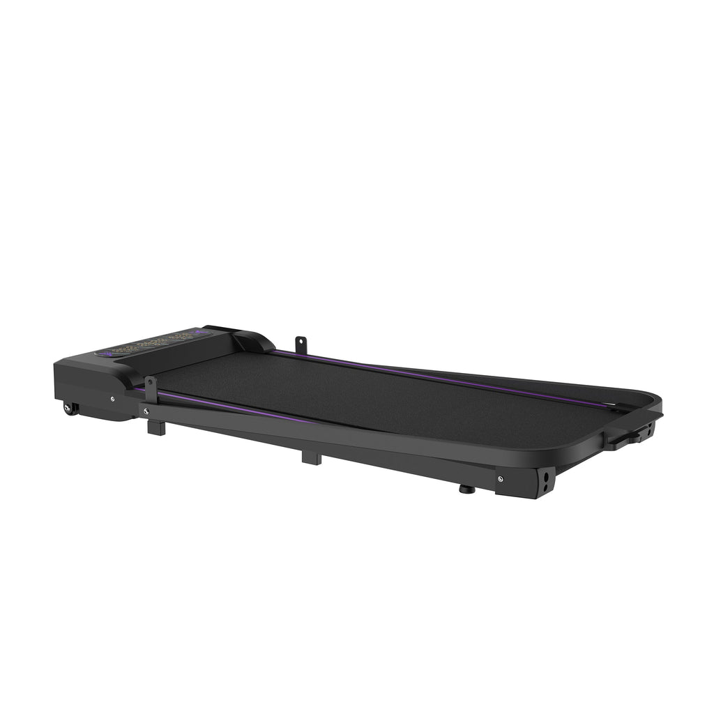 Under Desk Treadmill, Walking Pad, 2 in 1 Portable Treadmill with Handle Remote Control LED Display, Walking Jogging Machine for Home Office Use Black